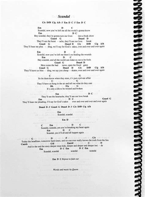SCANDAL SOLO INTERACTIVE TAB by Queen @ Ultimate .
